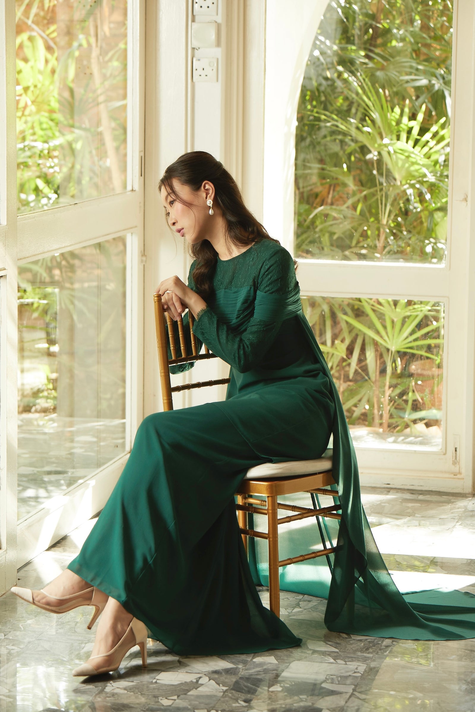 PAWANA IN EMERALD GREEN – FuzanaM
